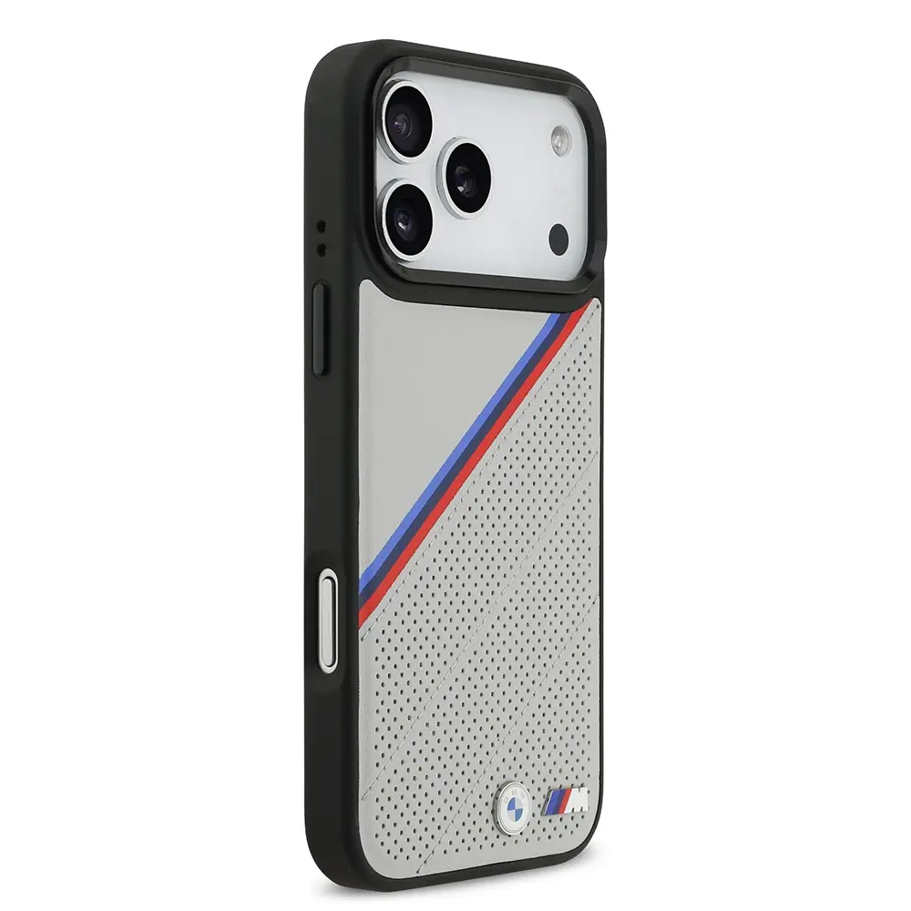 iPhone 17 Pro Max MagSafe Uyumlu Deri Kılıf - BMW M Logolu