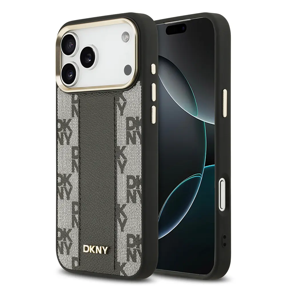 iPhone 17 Pro Max MagSafe Uyumlu 3D Checkered Pattern Kılıf - DKNY
