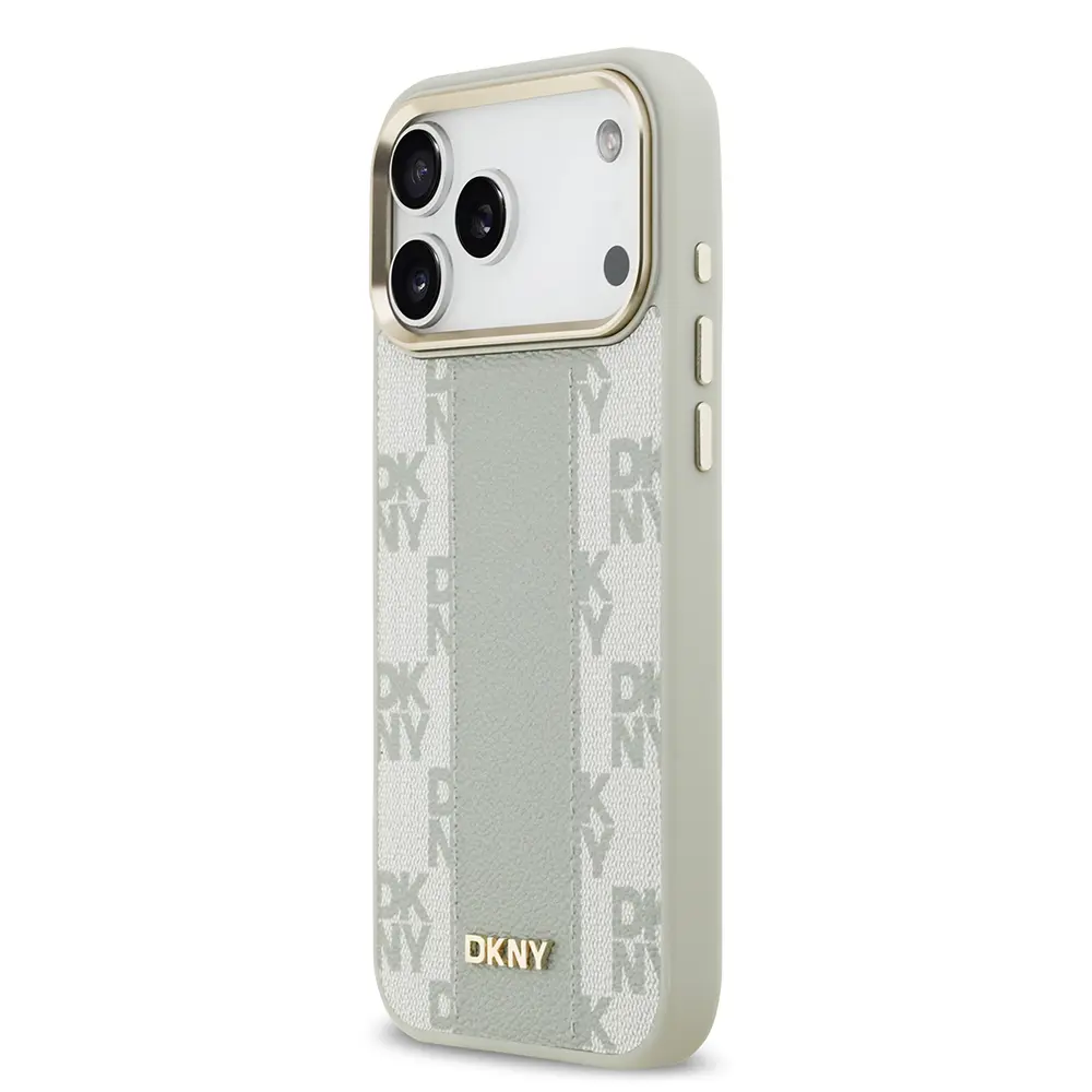 iPhone 17 Pro Max MagSafe Uyumlu 3D Checkered Pattern Kılıf - DKNY