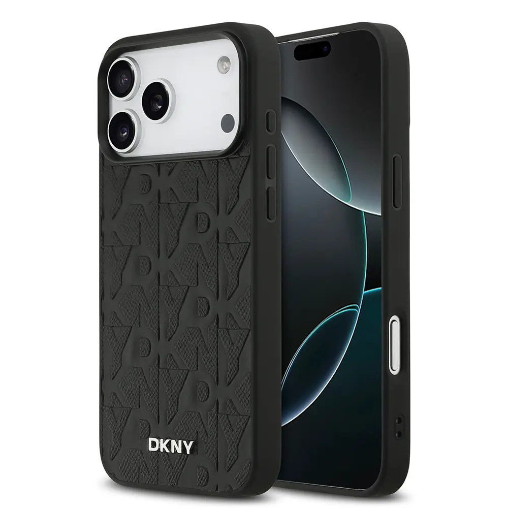 iPhone 17 Pro Max MagSafe Uyumlu Kılıf - DKNY Lisanslı Grid Pattern