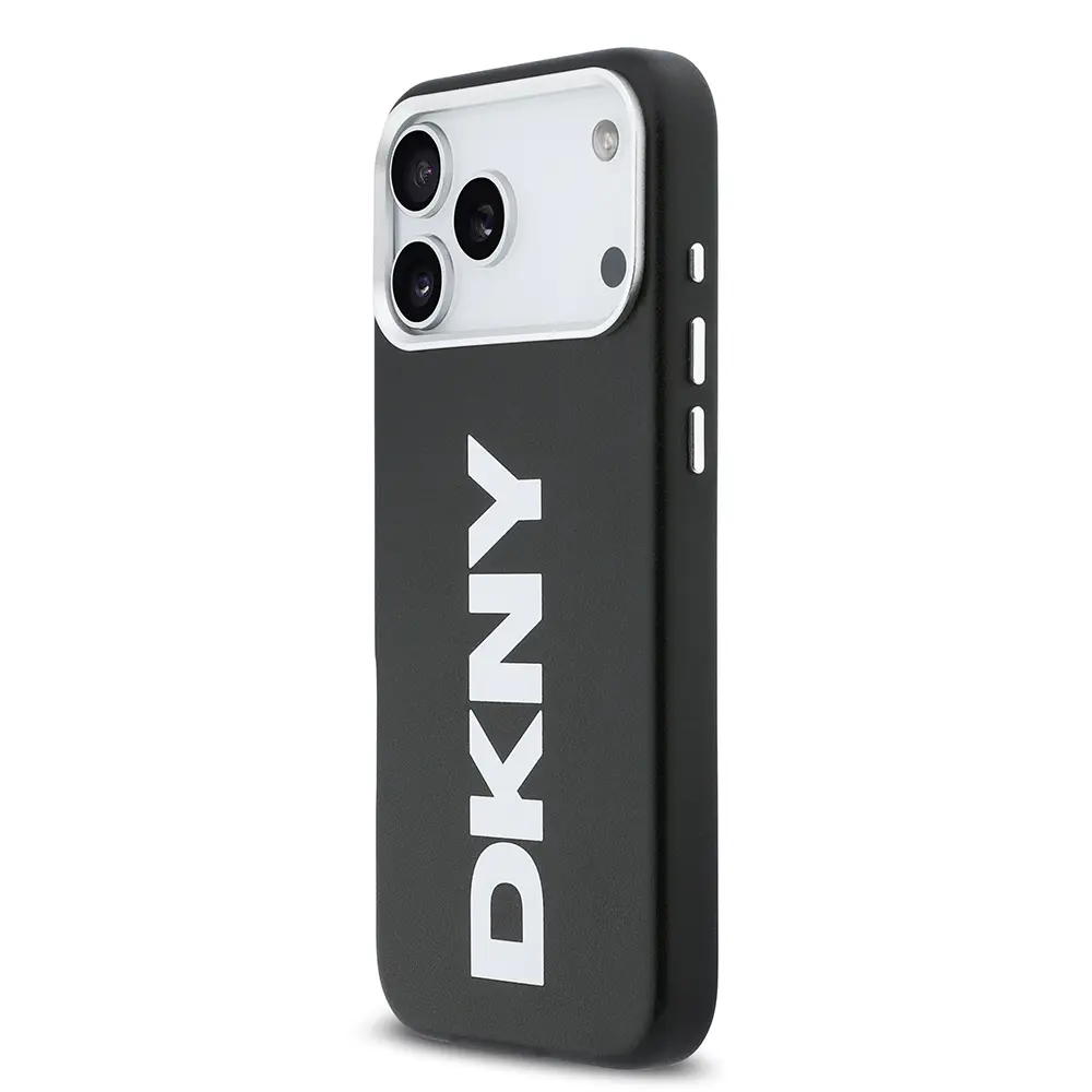 iPhone 17 Pro Max MagSafe Uyumlu PU Kılıf - DKNY Büyük Dikey Logolu