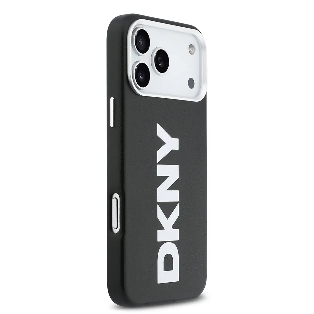 iPhone 17 Pro Max MagSafe Uyumlu PU Kılıf - DKNY Büyük Dikey Logolu