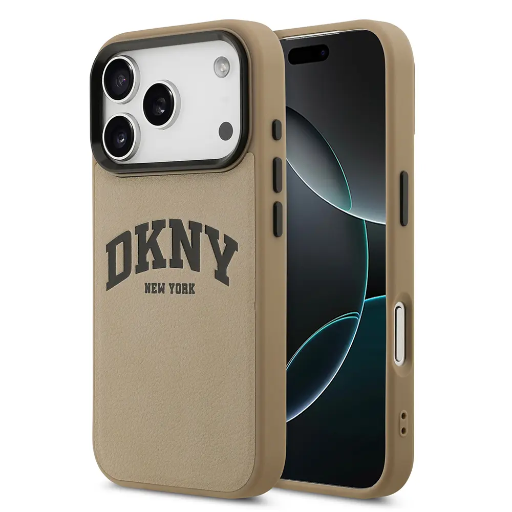 iPhone 17 Pro Max MagSafe Uyumlu PU Deri Kılıf - DKNY Lisanslı