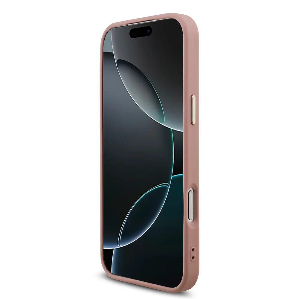 iPhone 17 Pro Max Lisanslı Glitter Kılıf - Guess 4G Metal Kamera Çerçeveli