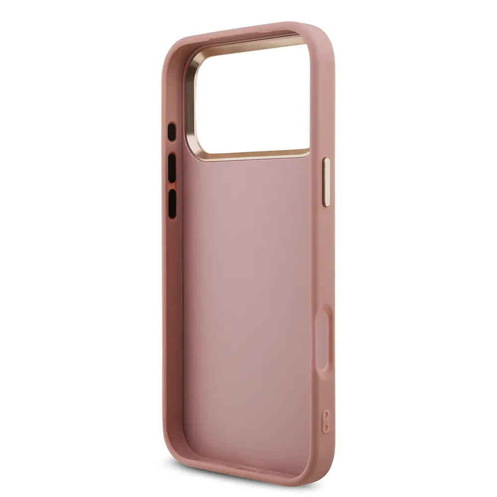 iPhone 17 Pro Max Lisanslı Glitter Kılıf - Guess 4G Metal Kamera Çerçeveli
