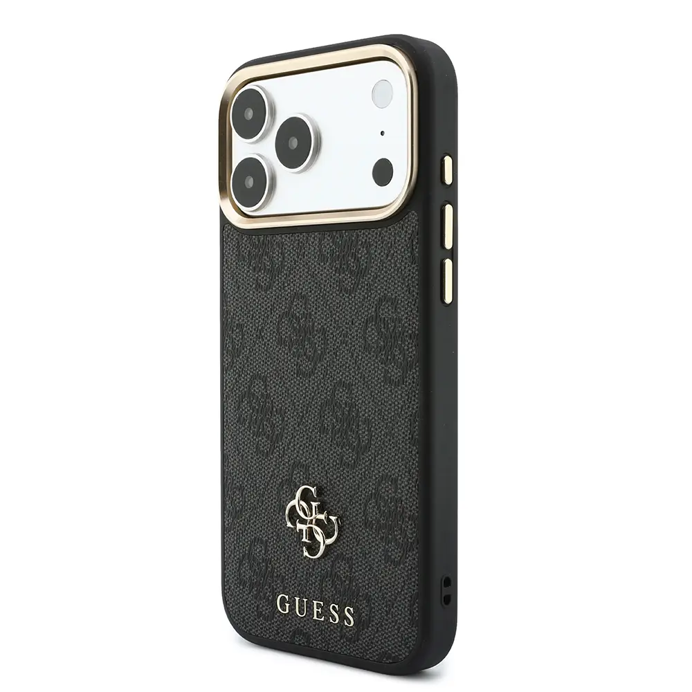 iPhone 17 Pro Max MagSafe Uyumlu Askılı Kartlıklı Kılıf - Guess 4G Metal Logo