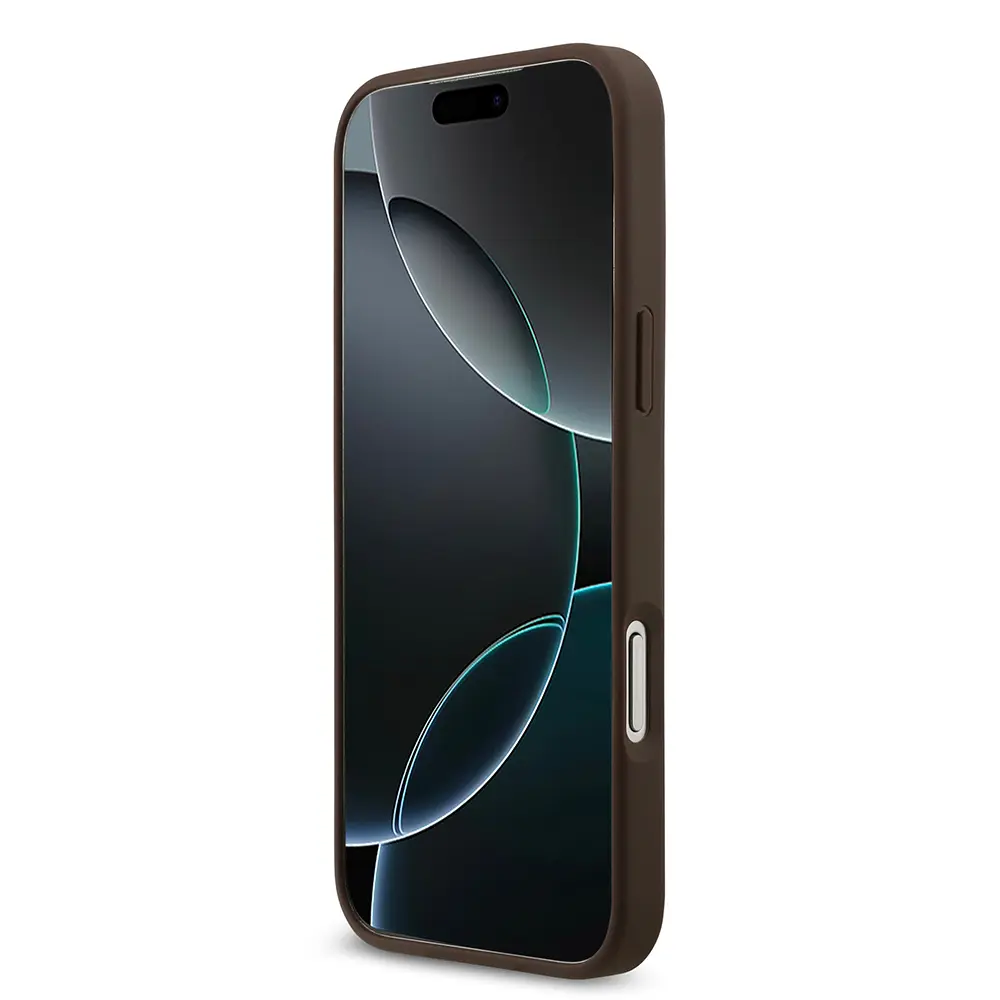Apple iPhone 17 Pro Max Kılıf Guess Orjinal Lisanslı M-safe Şarj Özellikli Yazı Logolu Circle Classic Kapak