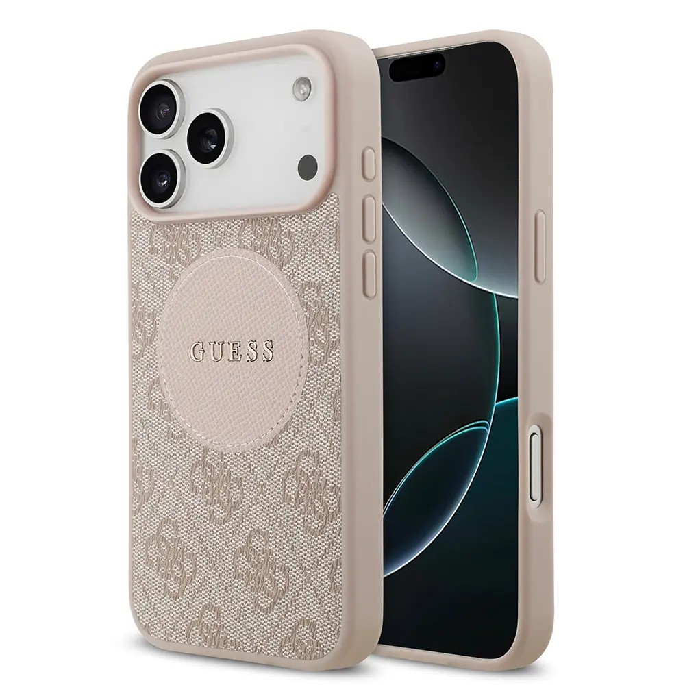 iPhone 17 Pro Max MagSafe Uyumlu Lisanslı Kılıf - Guess Circle Classic