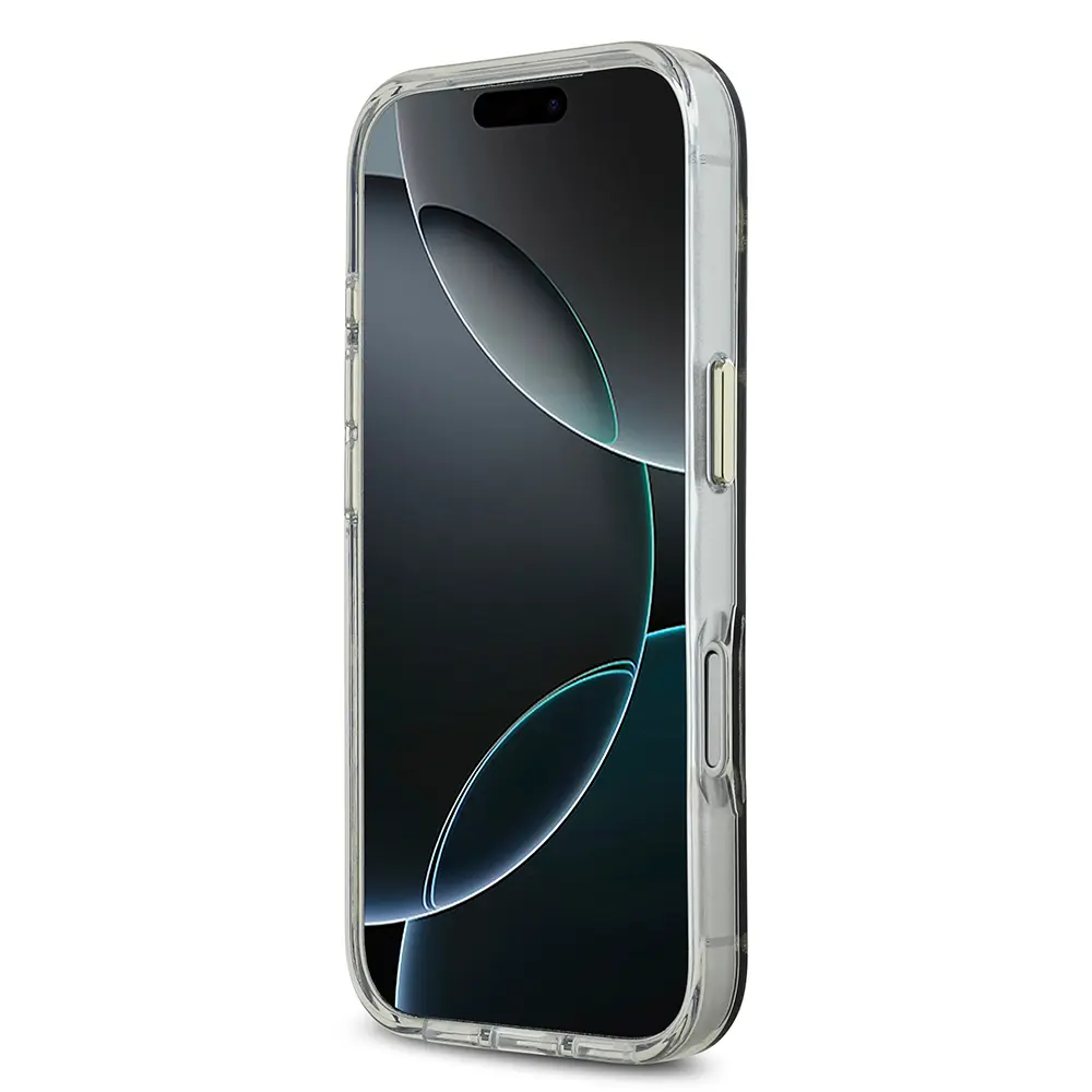 iPhone 17 Pro Max Simli Aynalı Kılıf, Metal Kamera Çerçeveli - Guess