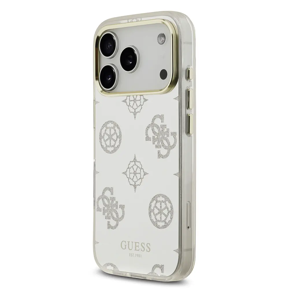 iPhone 17 Pro Max Simli Aynalı Kılıf, Metal Kamera Çerçeveli - Guess