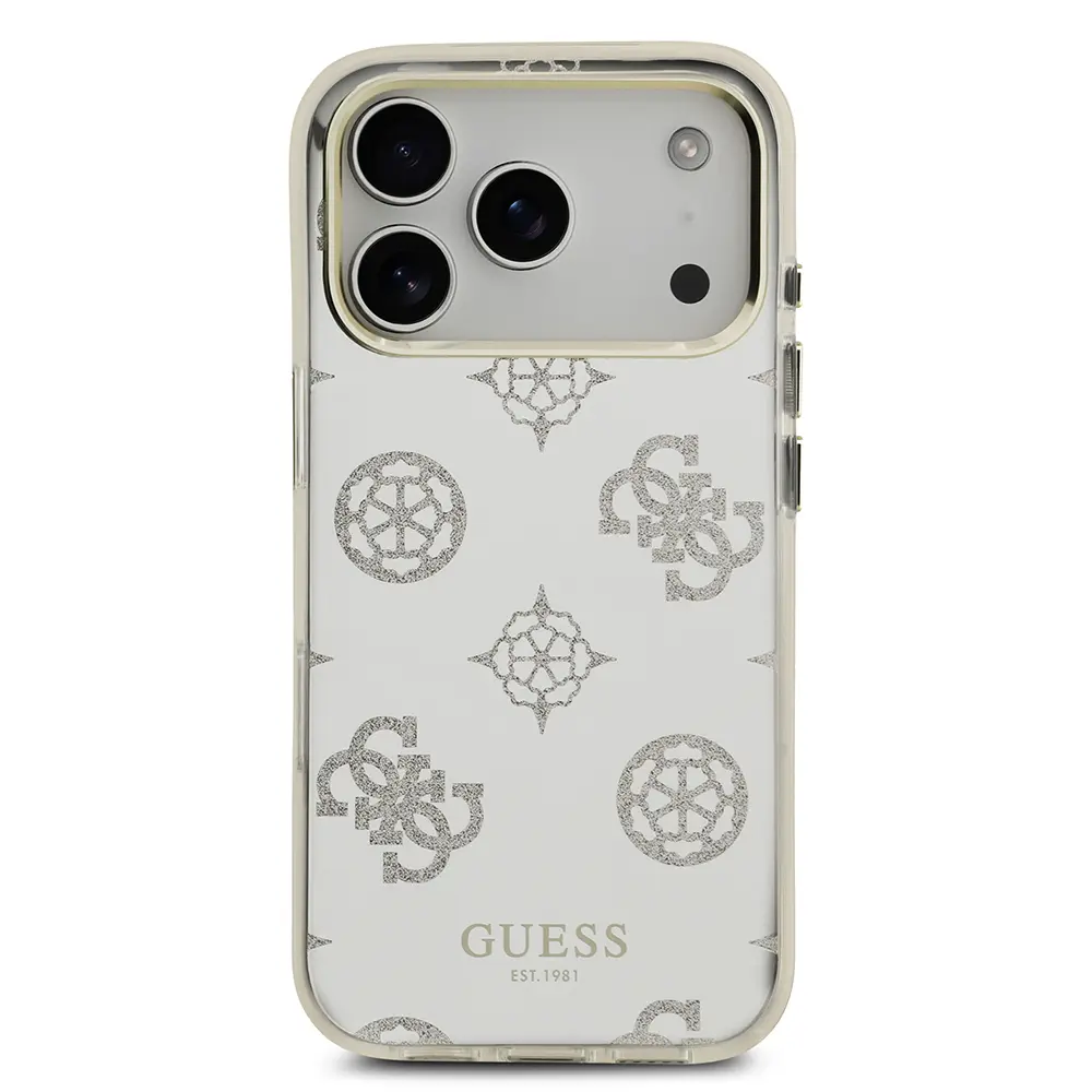 iPhone 17 Pro Max Simli Aynalı Kılıf, Metal Kamera Çerçeveli - Guess