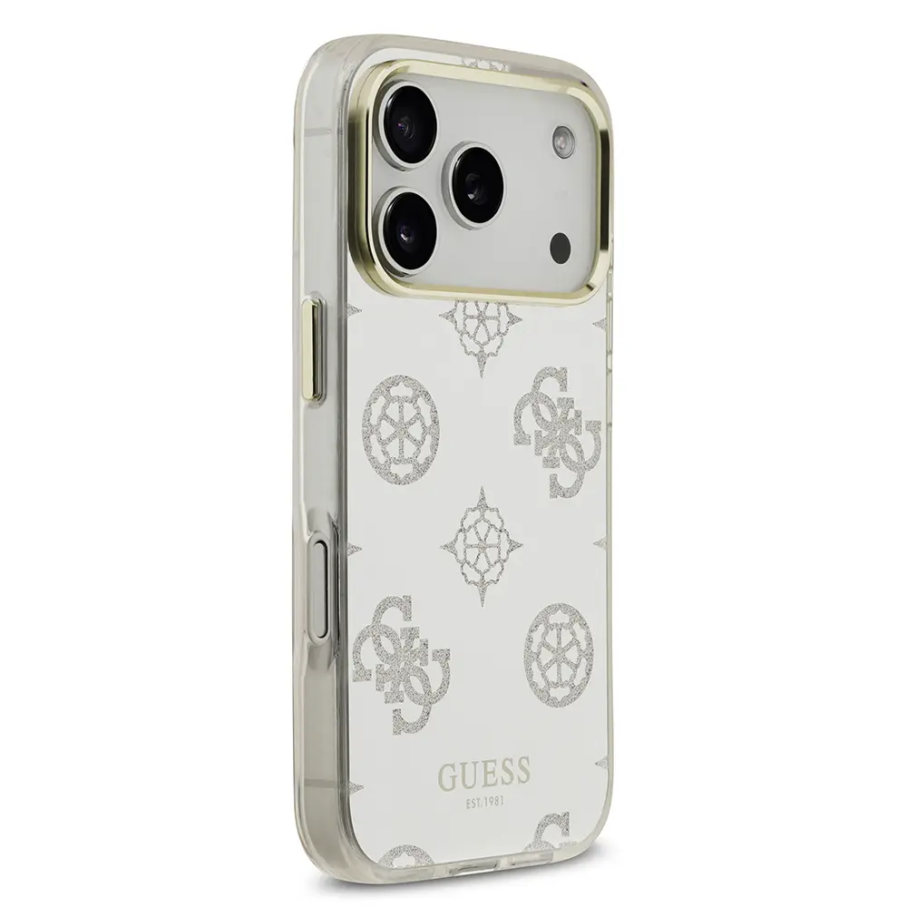 iPhone 17 Pro Max Simli Aynalı Kılıf, Metal Kamera Çerçeveli - Guess