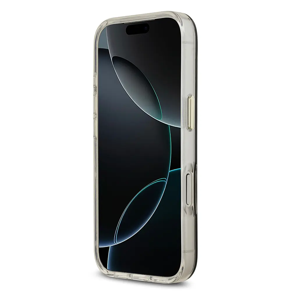 iPhone 17 Pro Max Simli Aynalı Kılıf, Metal Kamera Çerçeveli - Guess