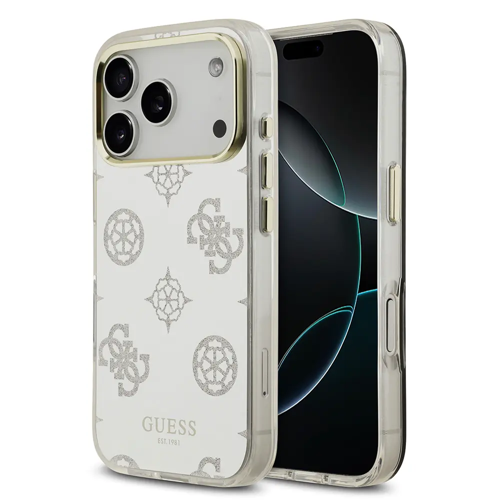 iPhone 17 Pro Max Simli Aynalı Kılıf, Metal Kamera Çerçeveli - Guess