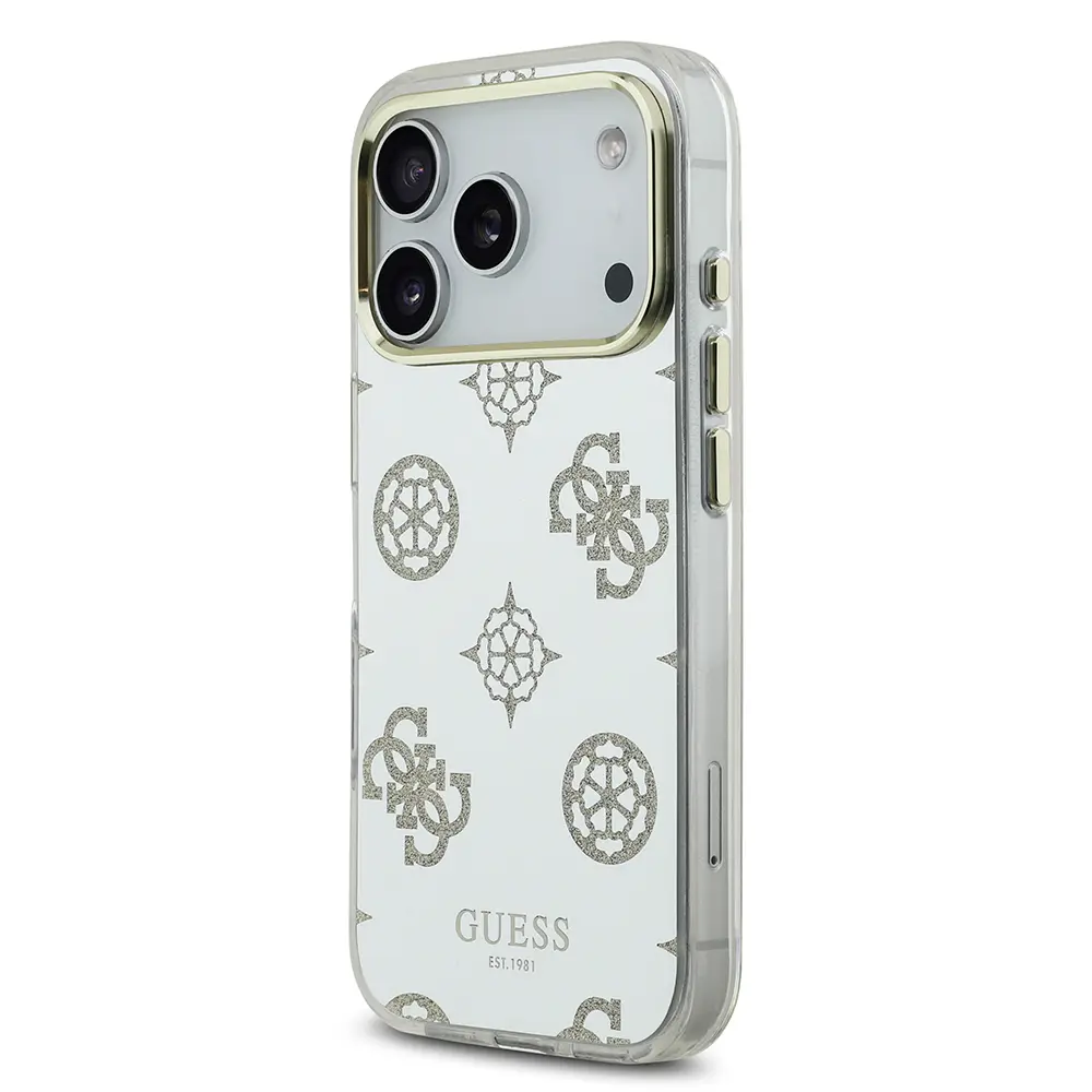 iPhone 17 Pro Max Simli Aynalı Kılıf, Metal Kamera Çerçeveli - Guess