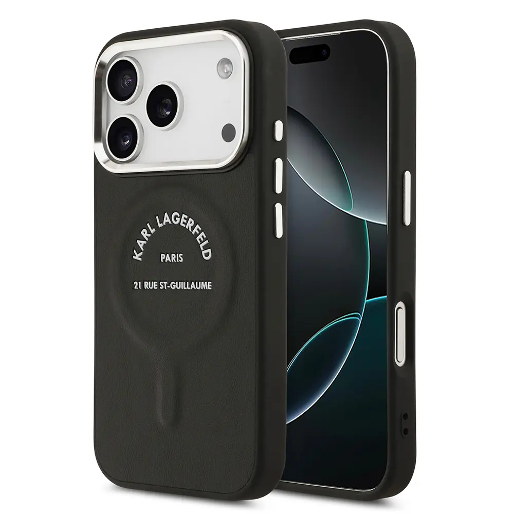 iPhone 17 Pro Max MagSafe Uyumlu PU Deri Kılıf - Karl Lagerfeld Paris RSG