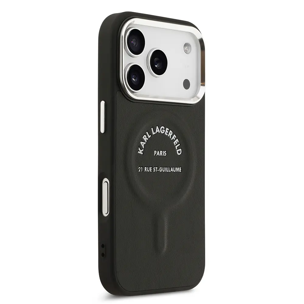 iPhone 17 Pro Max MagSafe Uyumlu PU Deri Kılıf - Karl Lagerfeld Paris RSG
