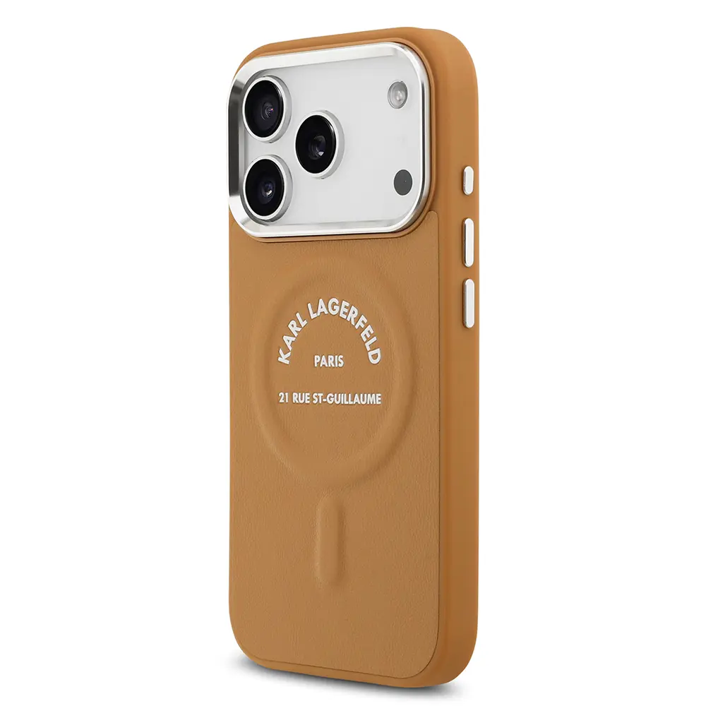 iPhone 17 Pro Max MagSafe Uyumlu PU Deri Kılıf - Karl Lagerfeld Paris RSG