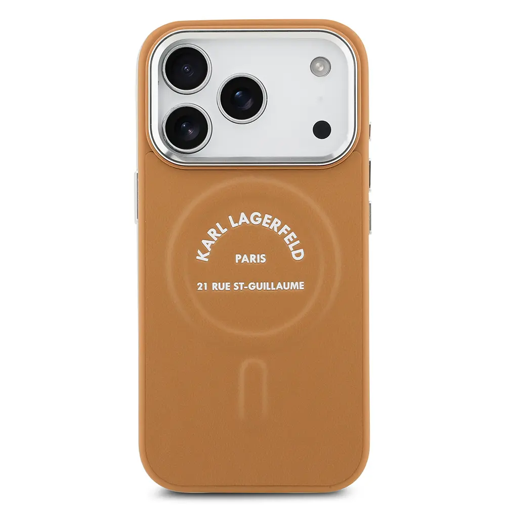 iPhone 17 Pro Max MagSafe Uyumlu PU Deri Kılıf - Karl Lagerfeld Paris RSG