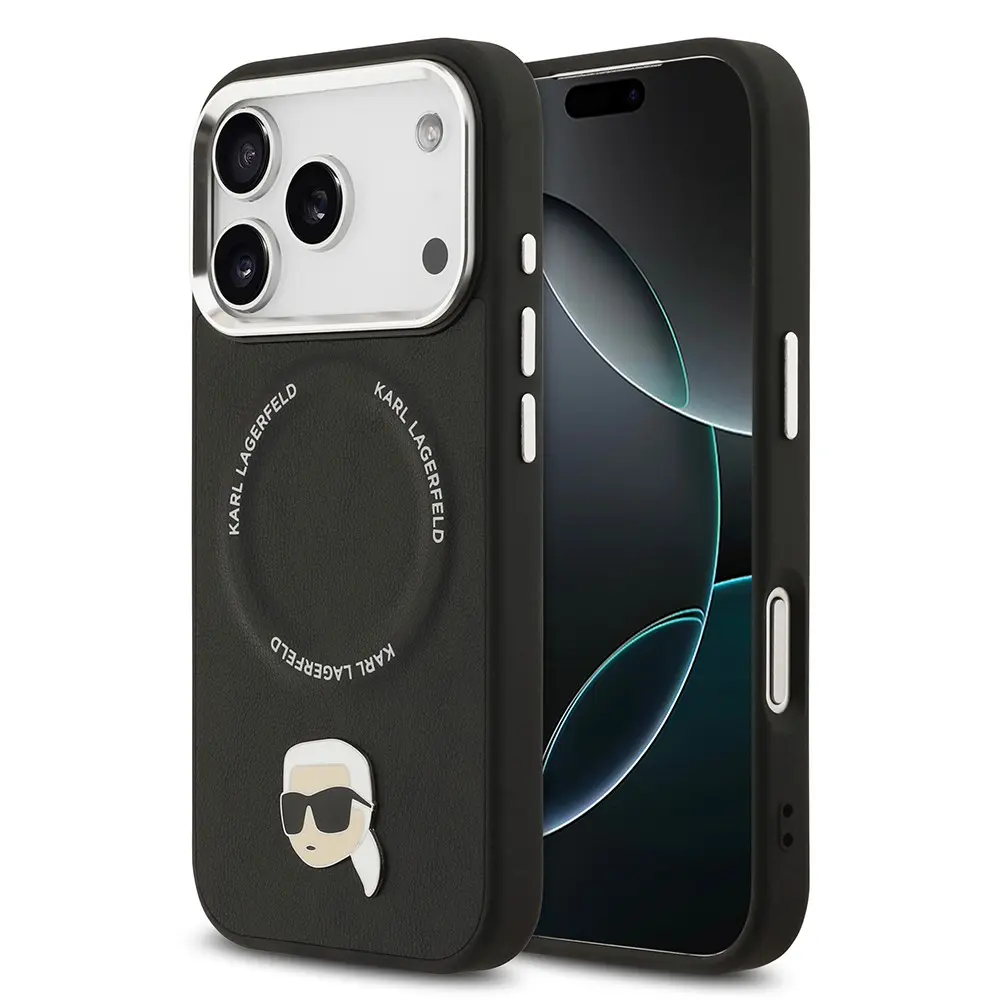 iPhone 17 Pro Max MagSafe Uyumlu PU Deri Kılıf - Karl Lagerfeld