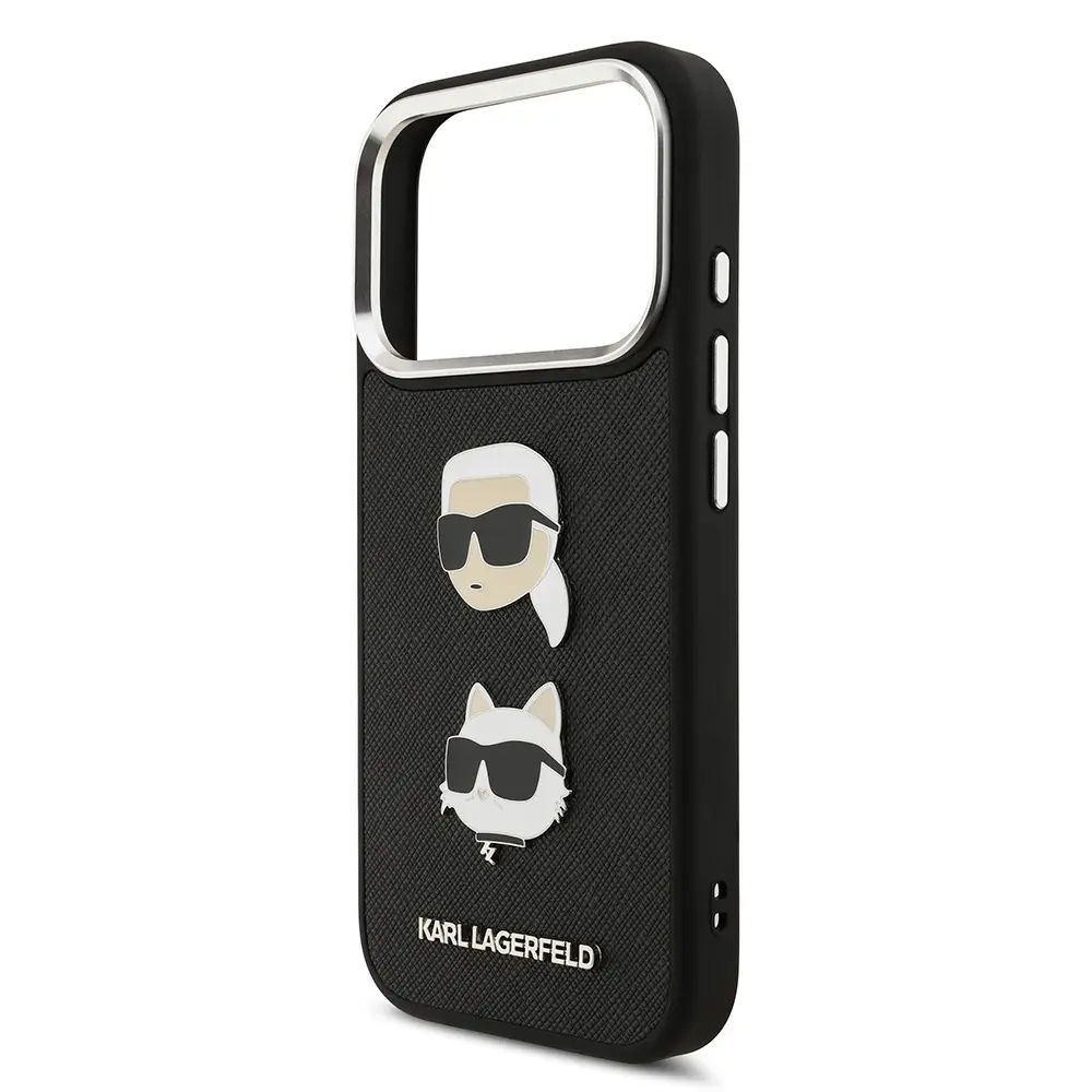 iPhone 17 Pro Max Kılıf, Metal Logolu ve İnce Yapı - Karl Lagerfeld K&C Heads Pin