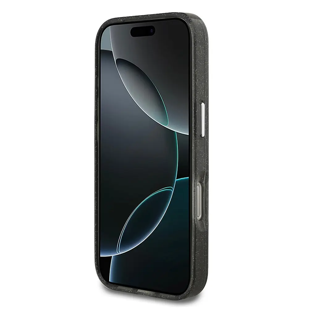 iPhone 17 Pro Max Kılıf, Parlayan Simli Karl & Choupette Tasarım - Karl Lagerfeld