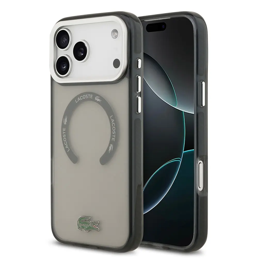 iPhone 17 Pro Max MagSafe Uyumlu Kılıf - Lacoste Lisanslı Buzlu Kapak