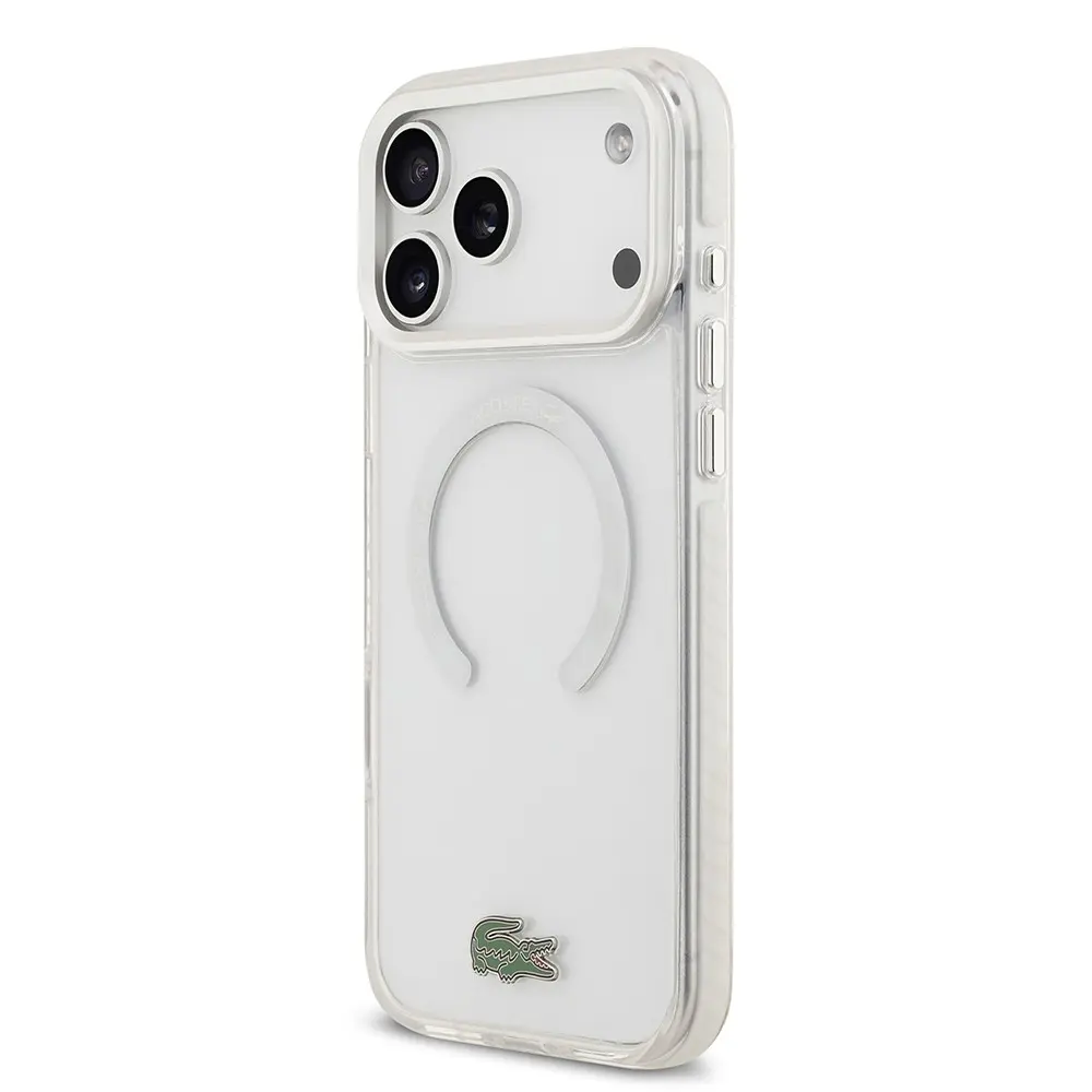 iPhone 17 Pro Max MagSafe Uyumlu Kılıf - Lacoste Lisanslı Buzlu Kapak