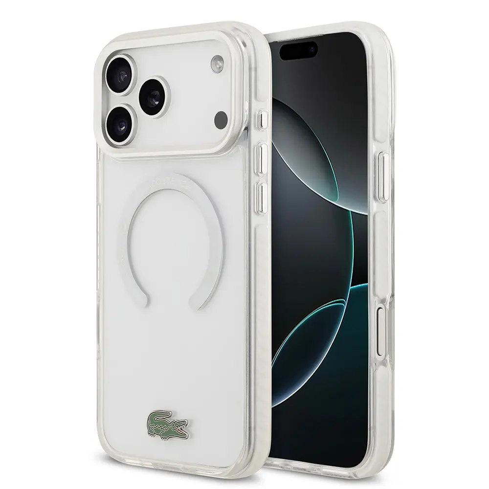 iPhone 17 Pro Max MagSafe Uyumlu Kılıf - Lacoste Lisanslı Buzlu Kapak