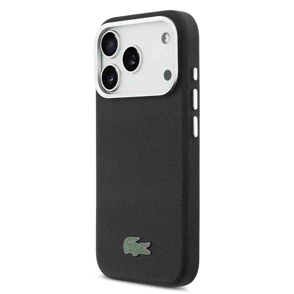 iPhone 17 Pro Max MagSafe Uyumlu Pike Desenli Kılıf - Lacoste Lisanslı