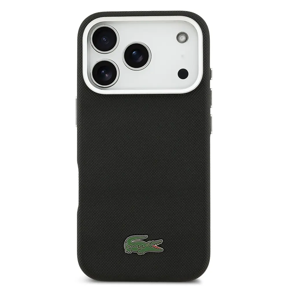 iPhone 17 Pro Max MagSafe Uyumlu Pike Desenli Kılıf - Lacoste Lisanslı
