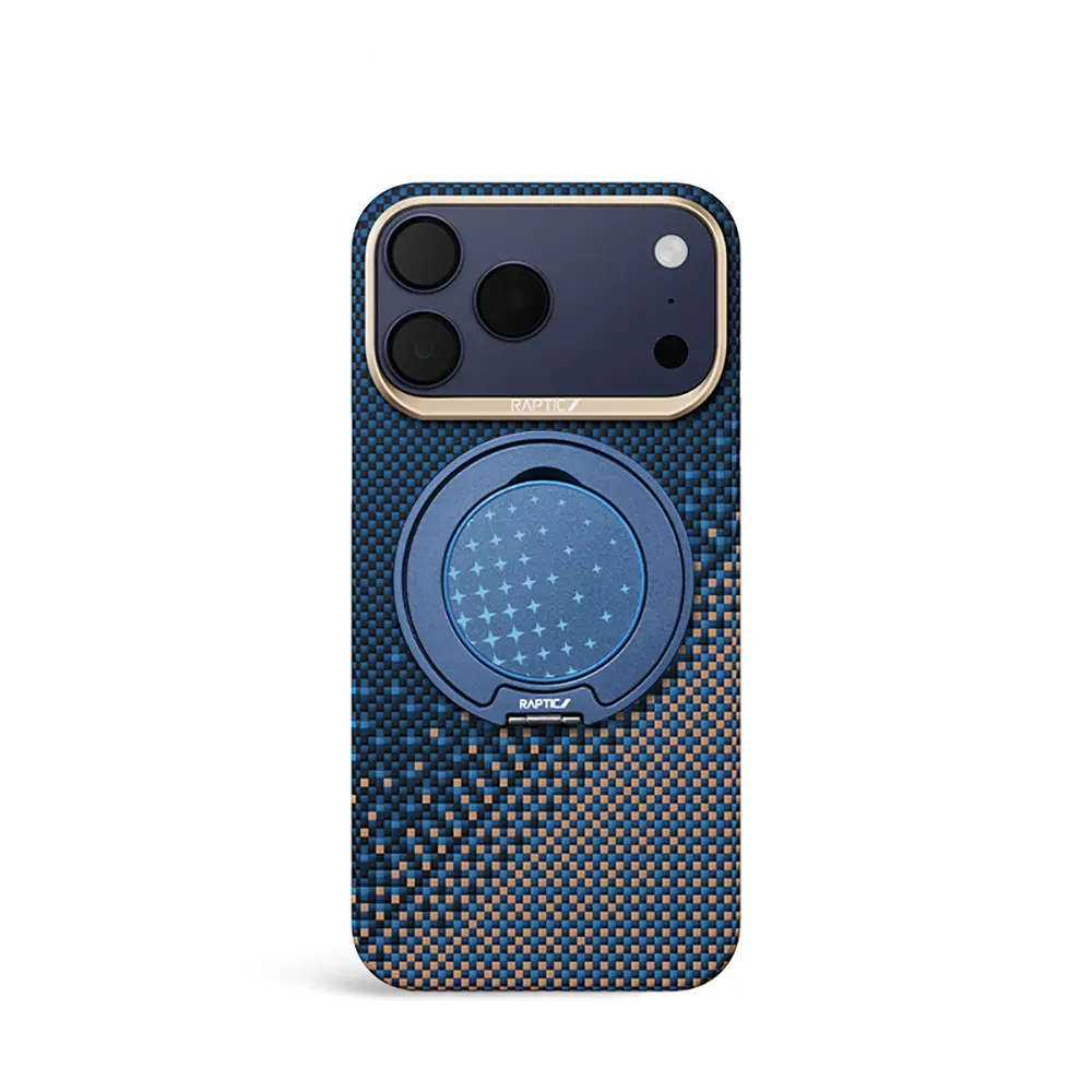 iPhone 17 Pro Max Standlı Aramid Fiber Kılıf - Raptic Serenity 2'si 1 Arada
