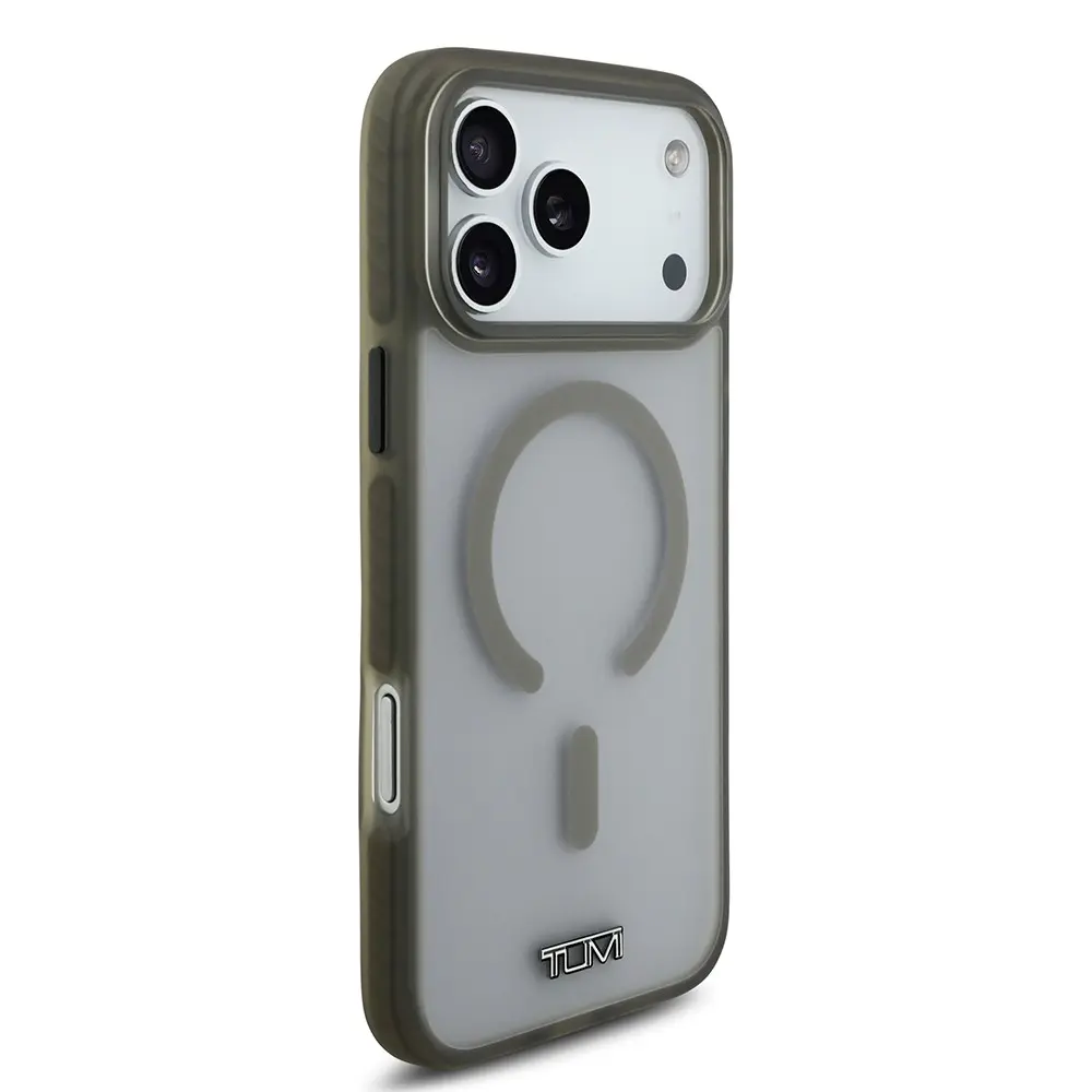 iPhone 17 Pro Max MagSafe Uyumlu Buzlu Transparan Kılıf - TUMI Lisanslı