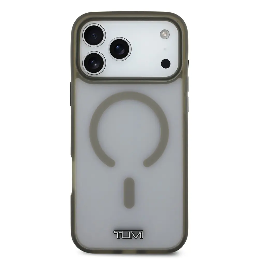 iPhone 17 Pro Max MagSafe Uyumlu Buzlu Transparan Kılıf - TUMI Lisanslı