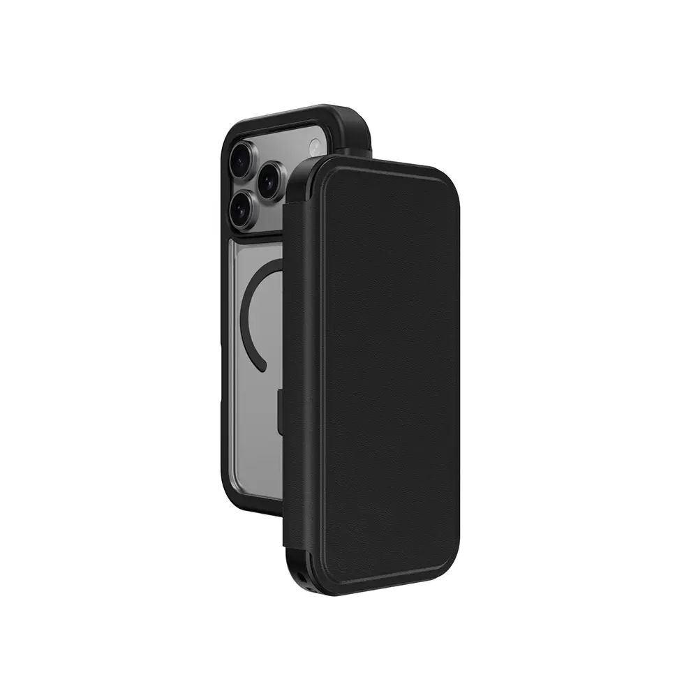 iPhone 17 Pro Max Kartlıklı Kapaklı Kılıf - Amazingthing Glamour Folio