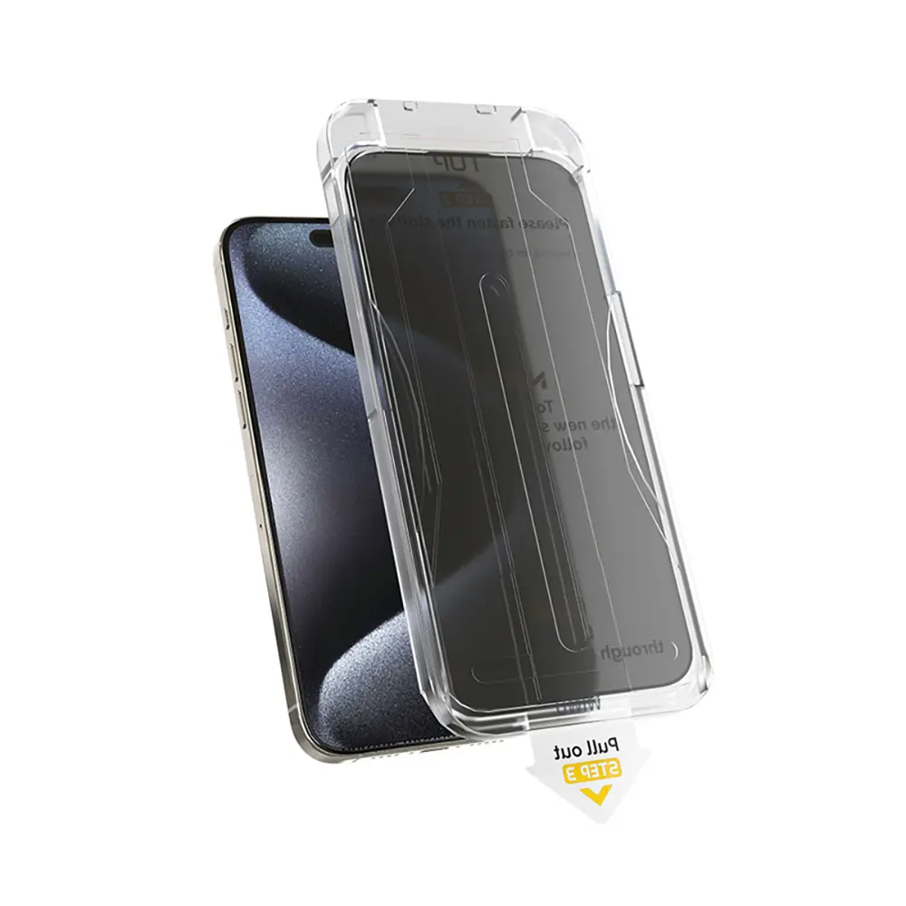 iPhone 17 Pro Max Gizlilik Filtreli Temperli Cam Ekran Koruyucu - Wiwu Wi-SQ009
