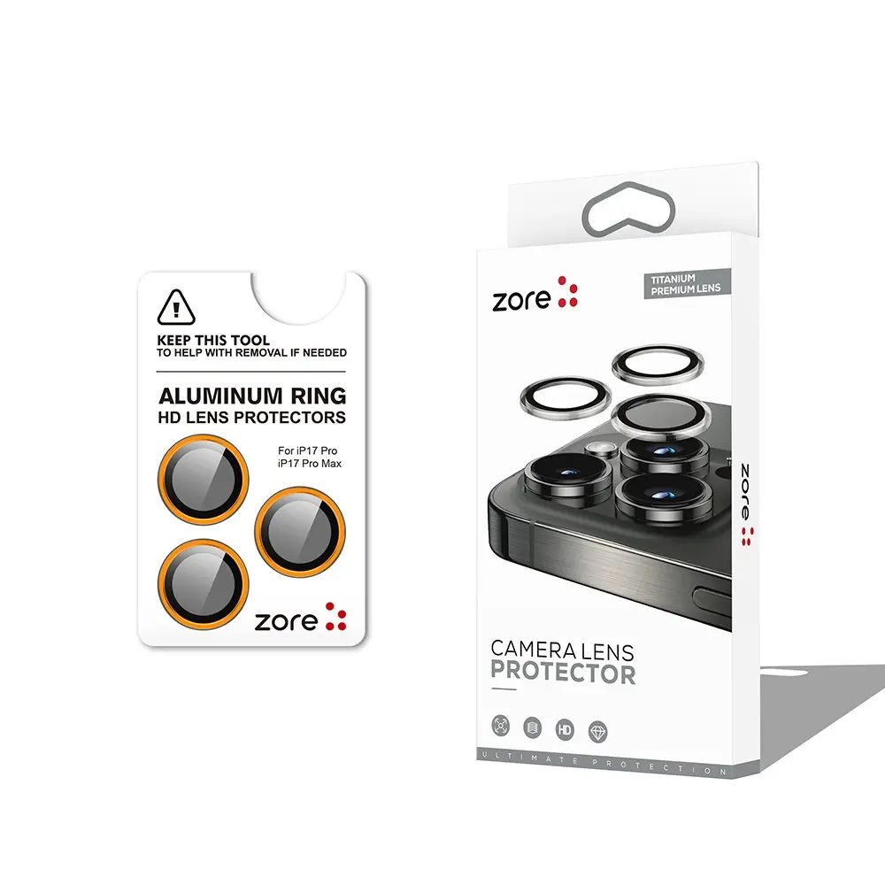 iPhone 17 Pro Max Safir Kamera Lens Koruyucu - Zore CL-12