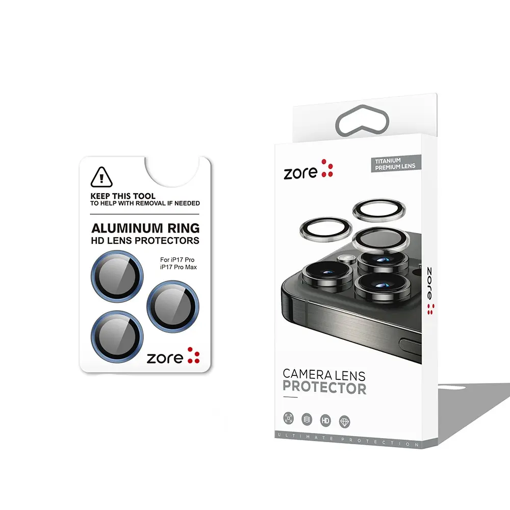 iPhone 17 Pro Max Safir Kamera Lens Koruyucu - Zore CL-12