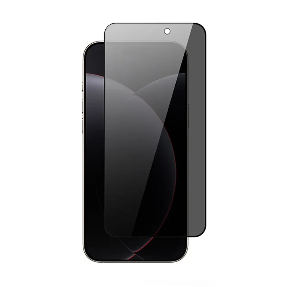 iPhone 17 Pro Max Gizlilik Filtreli Temperli Cam Ekran Koruyucu - Zore Rika