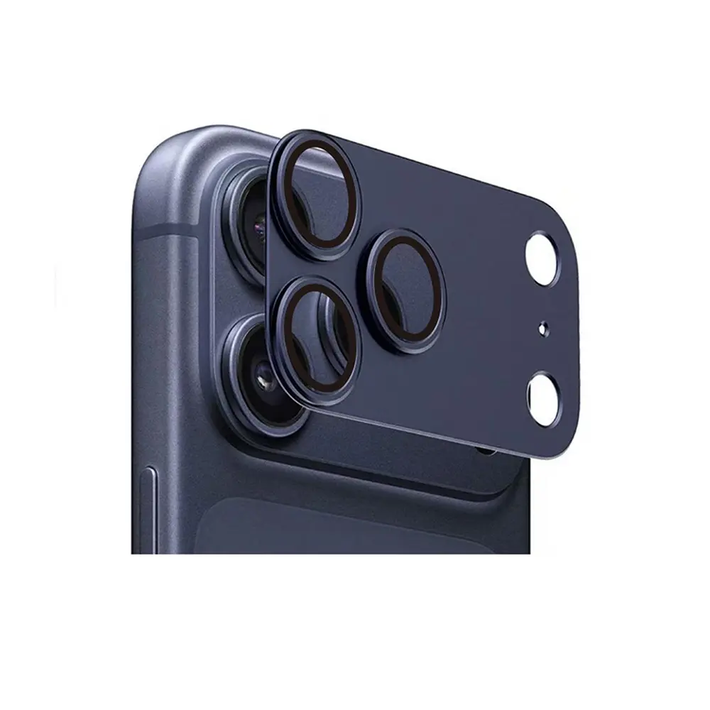 iPhone 17 Pro Kamera Lens Koruyucu, Titanyum Kaplamalı - Zore CL-20