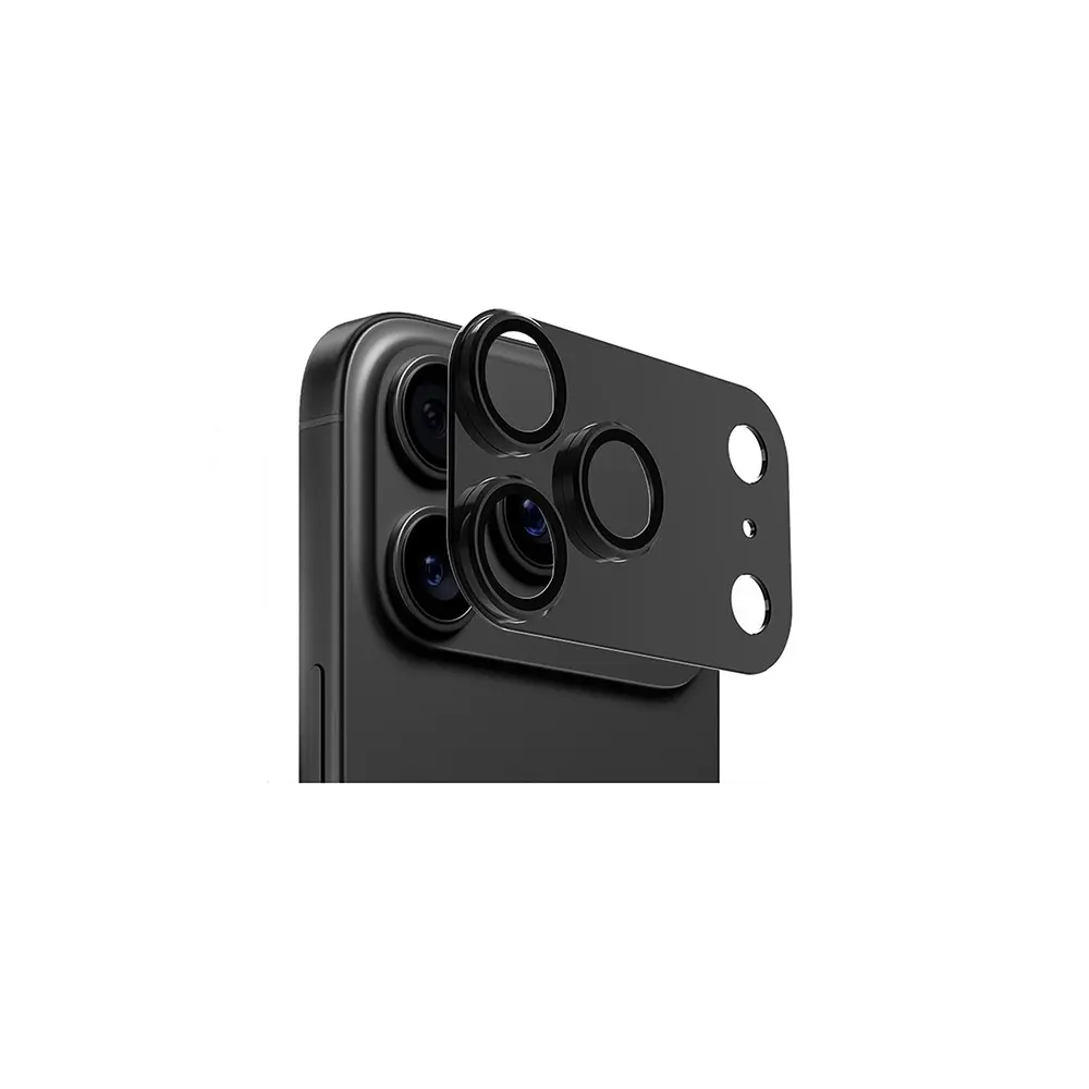 iPhone 17 Pro Kamera Lens Koruyucu, Titanyum Kaplamalı - Zore CL-20