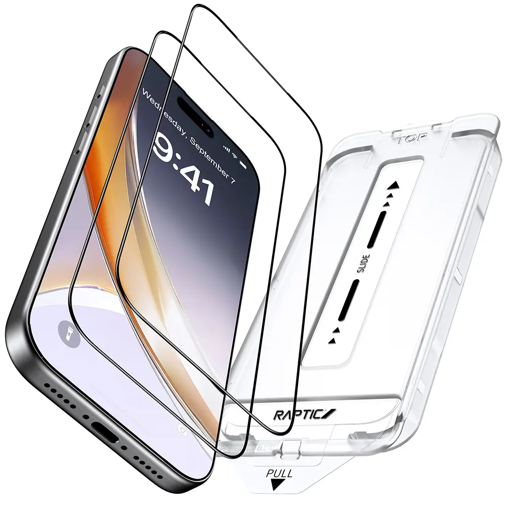 iPhone 17 Ekran Koruyucu 2 Adet, Uygulama Aparatlı - Raptic Air Glass