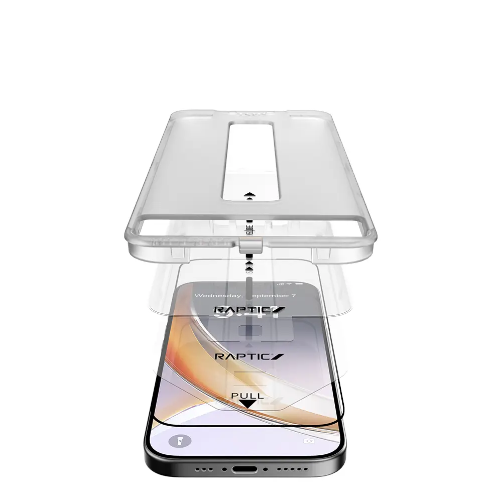 iPhone 17 Ekran Koruyucu 2 Adet, Uygulama Aparatlı - Raptic Air Glass