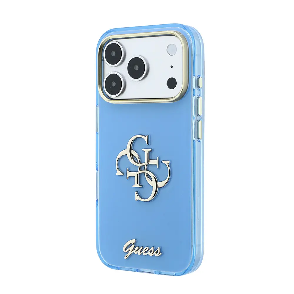 iPhone 18 Pro Silikon Kılıf, Guess Logolu - Guess 4G Metal Logo