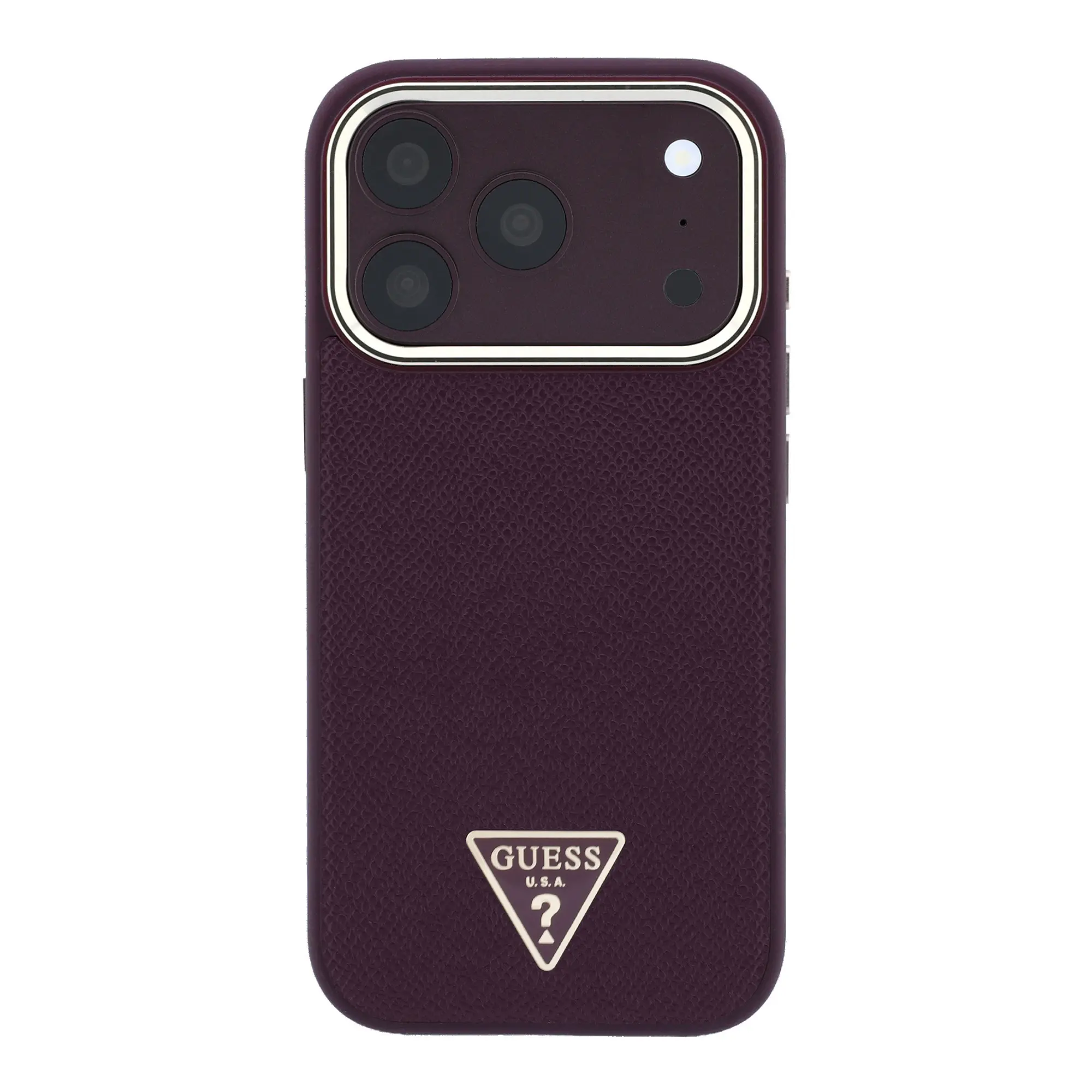 iPhone 18 Pro MagSafe Uyumlu Kılıf - Guess Grained Triangle