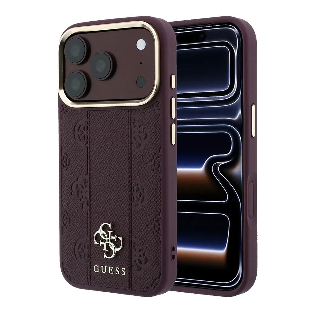 iPhone 18 Pro MagSafe Uyumlu Şeritli Peony Kılıf - Guess Lisanslı