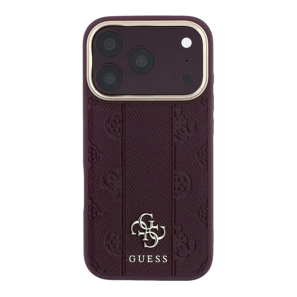 iPhone 18 Pro MagSafe Uyumlu Şeritli Peony Kılıf - Guess Lisanslı
