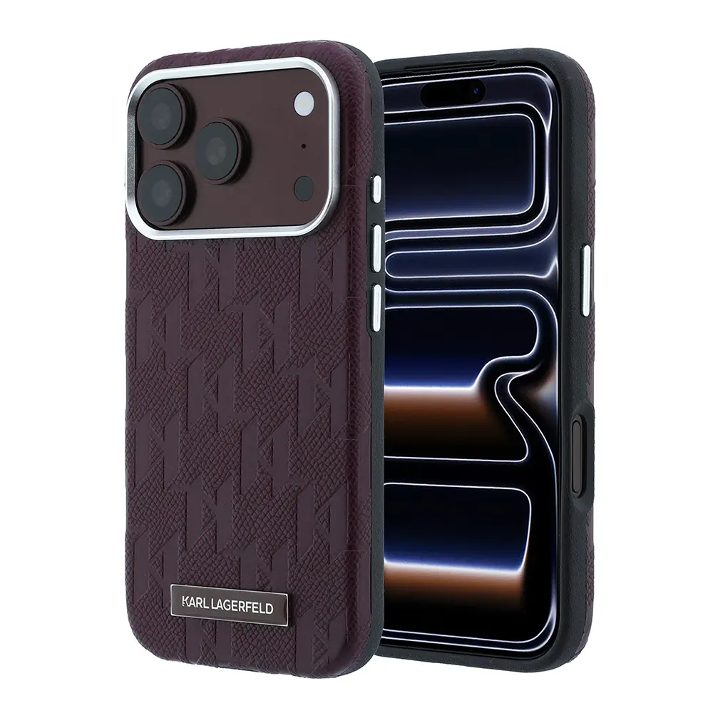 iPhone 18 Pro MagSafe Uyumlu Kılıf - Karl Lagerfeld KL Hot Stamp