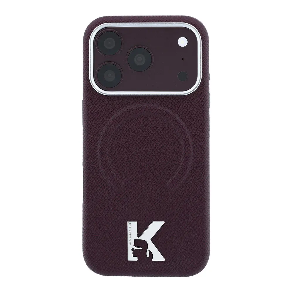 iPhone 18 Pro MagSafe Uyumlu PU Deri Kılıf - Karl Lagerfeld KHEAD