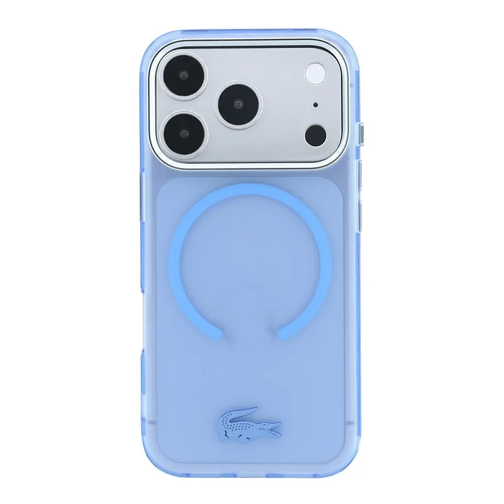 iPhone 18 Pro MagSafe Uyumlu IML Frosted Kılıf - Lacoste İkonik Timsah Logolu
